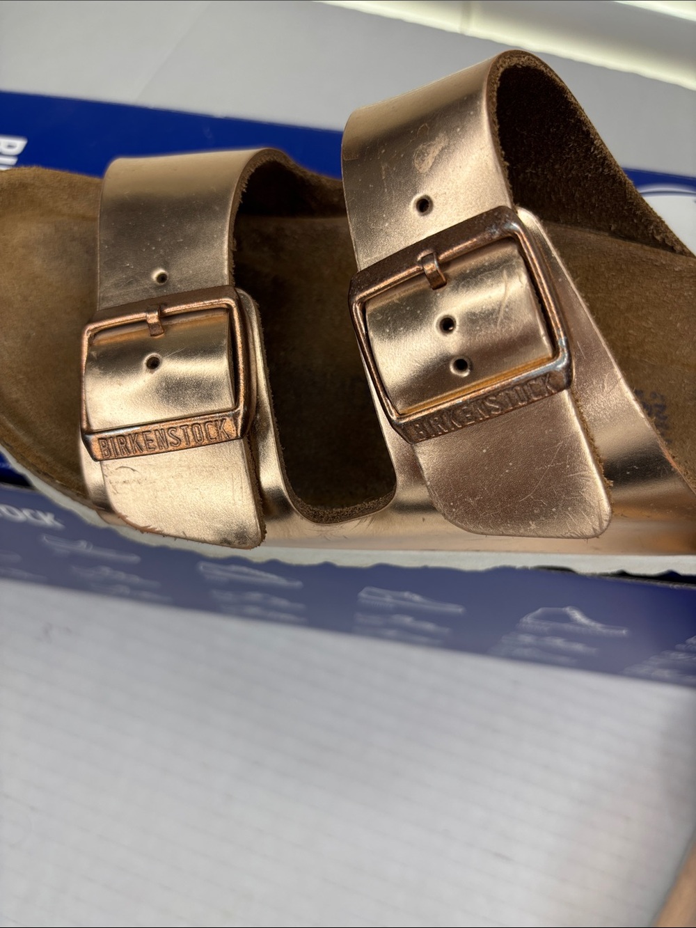 Birkenstock Arizona sandals, metallic copper, size 37 - Picture 10 of 11